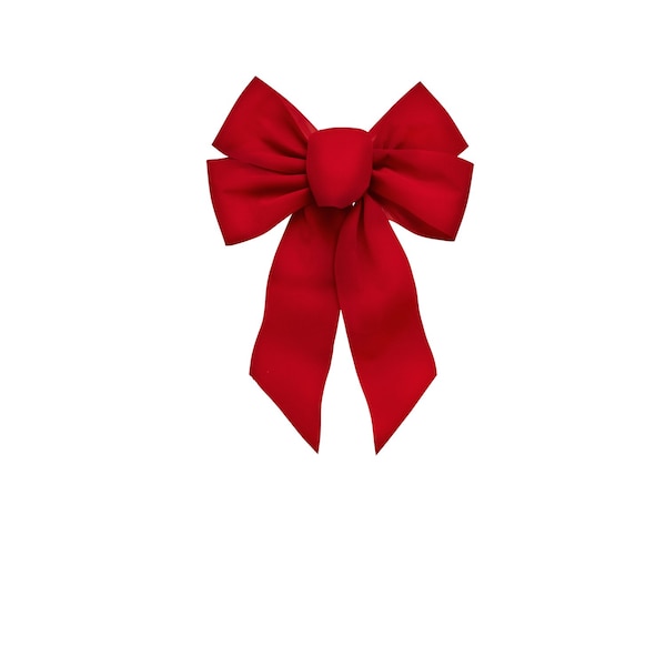 Holiday Trims Holiday Trims Red 5 Loop Christmas Bow 10 in. 7346DOZ - main